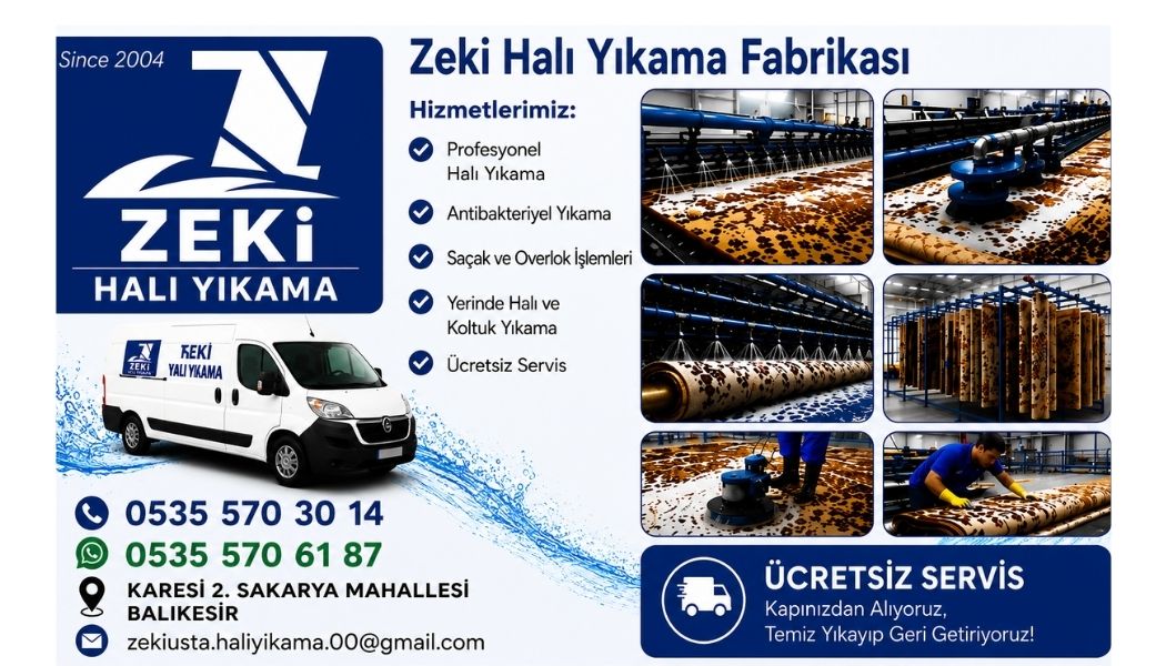 Karesi 2. Sakarya Halı Yıkama Yıkama Hizmeti
